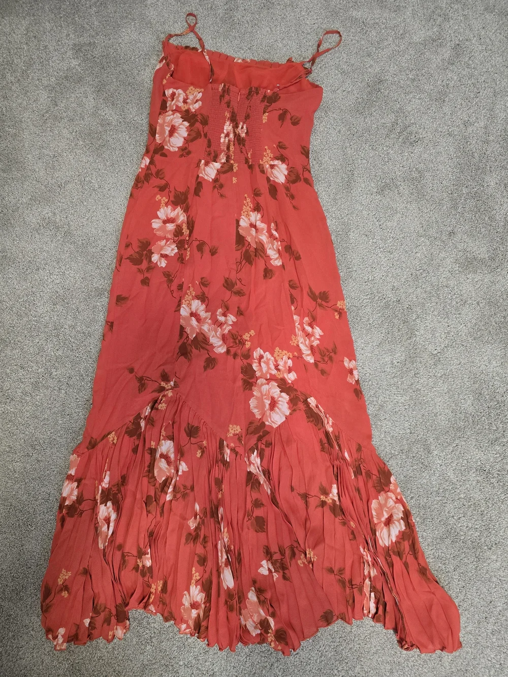 NWT Reformation Aiko Floral Pleated Hem Bustier Slipdress Size 6 - Picture 10 of 11